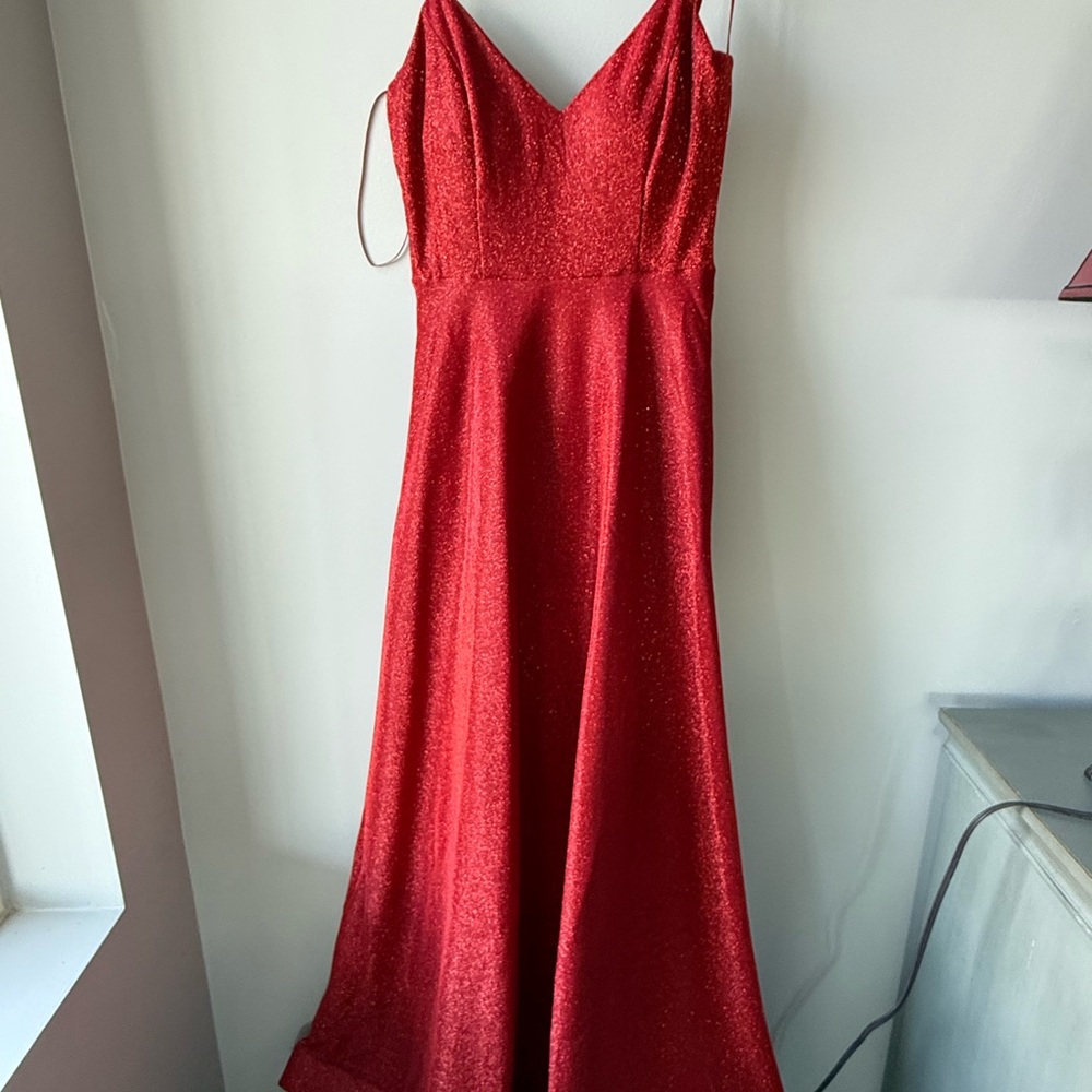 Blue Rain Shimmering Scarlet Dress